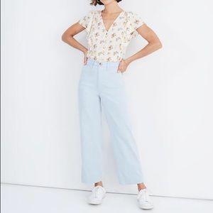 Madewell Slim Emmett Pants in blue speckle